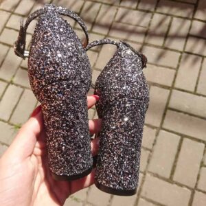 Sandale Glitter Gray