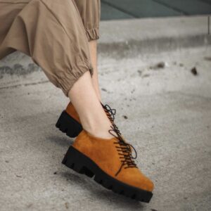 Pantofi Orange Velur