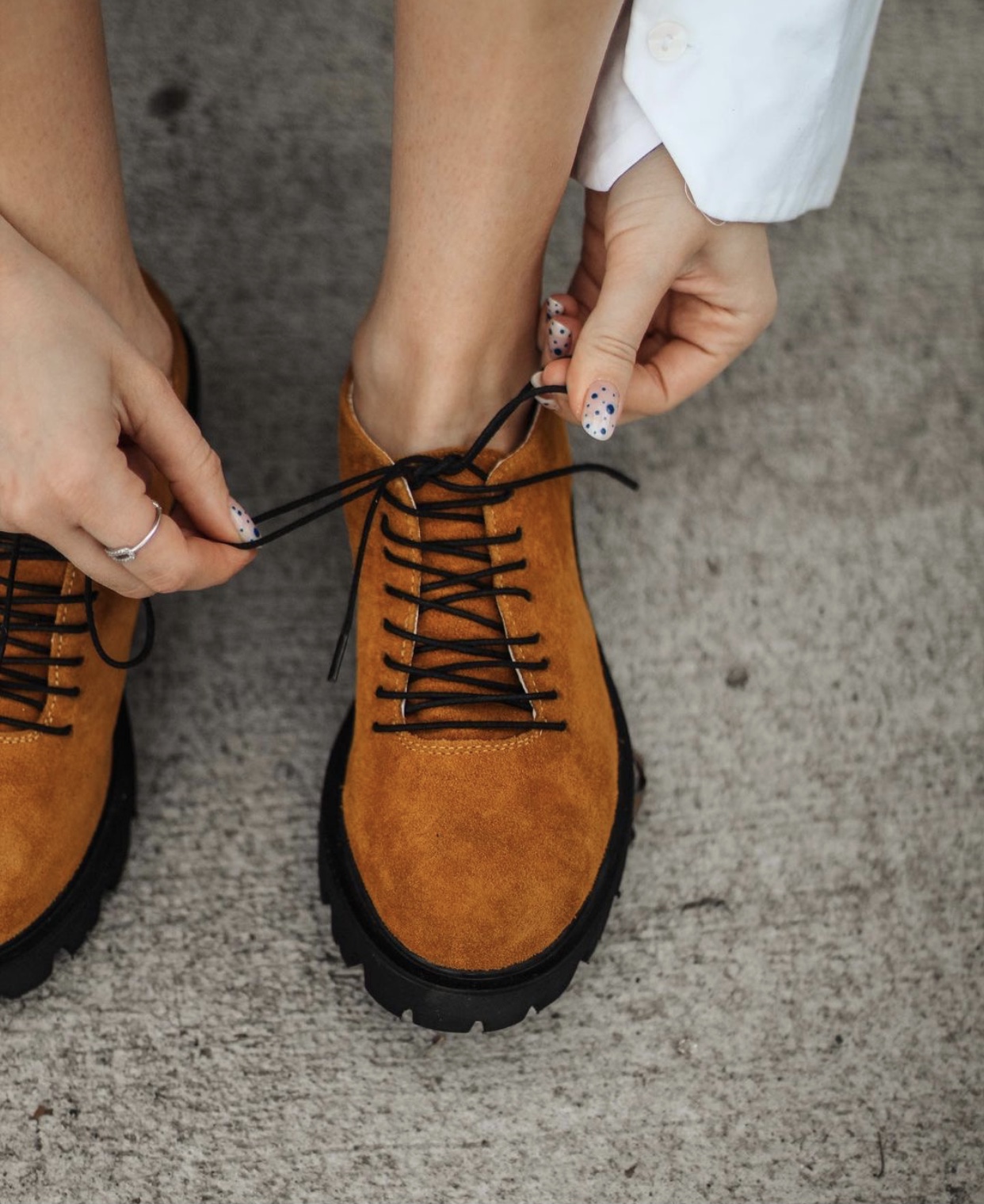 Pantofi Orange Velur - imagine 2