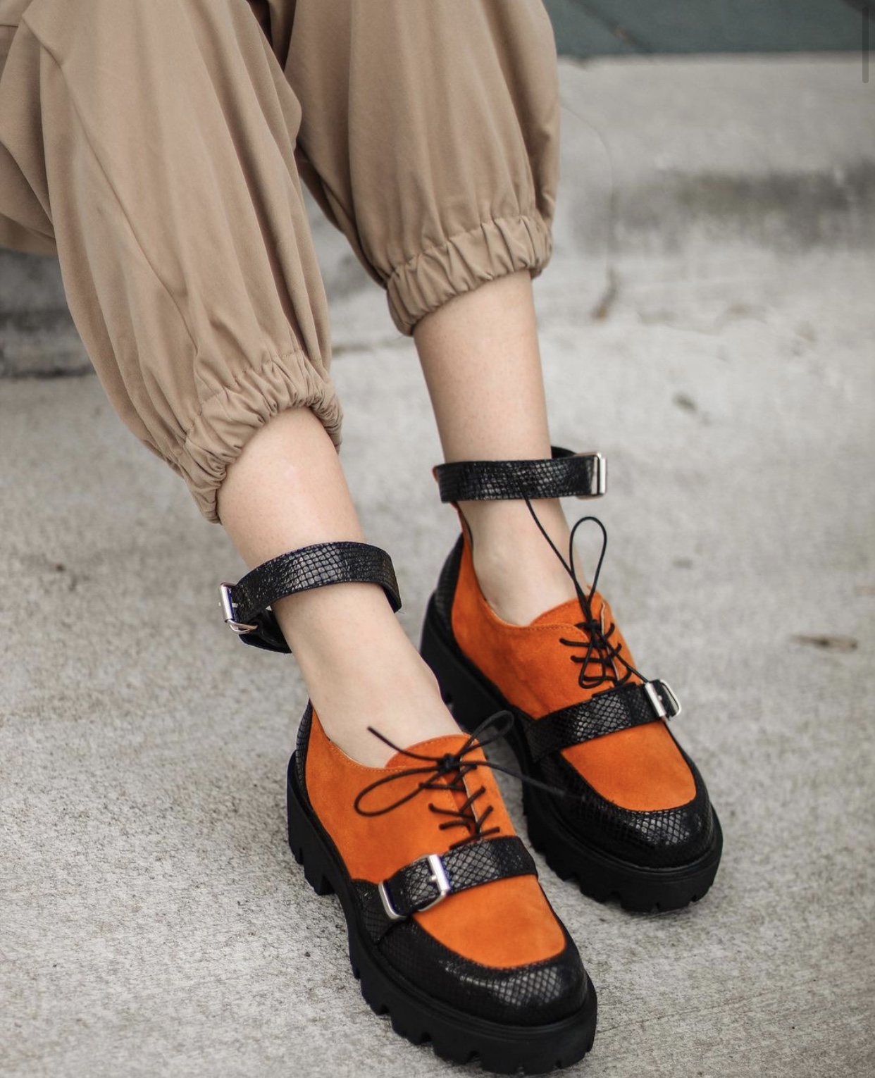 Pantofi Deep Orange Bracelet - imagine 2