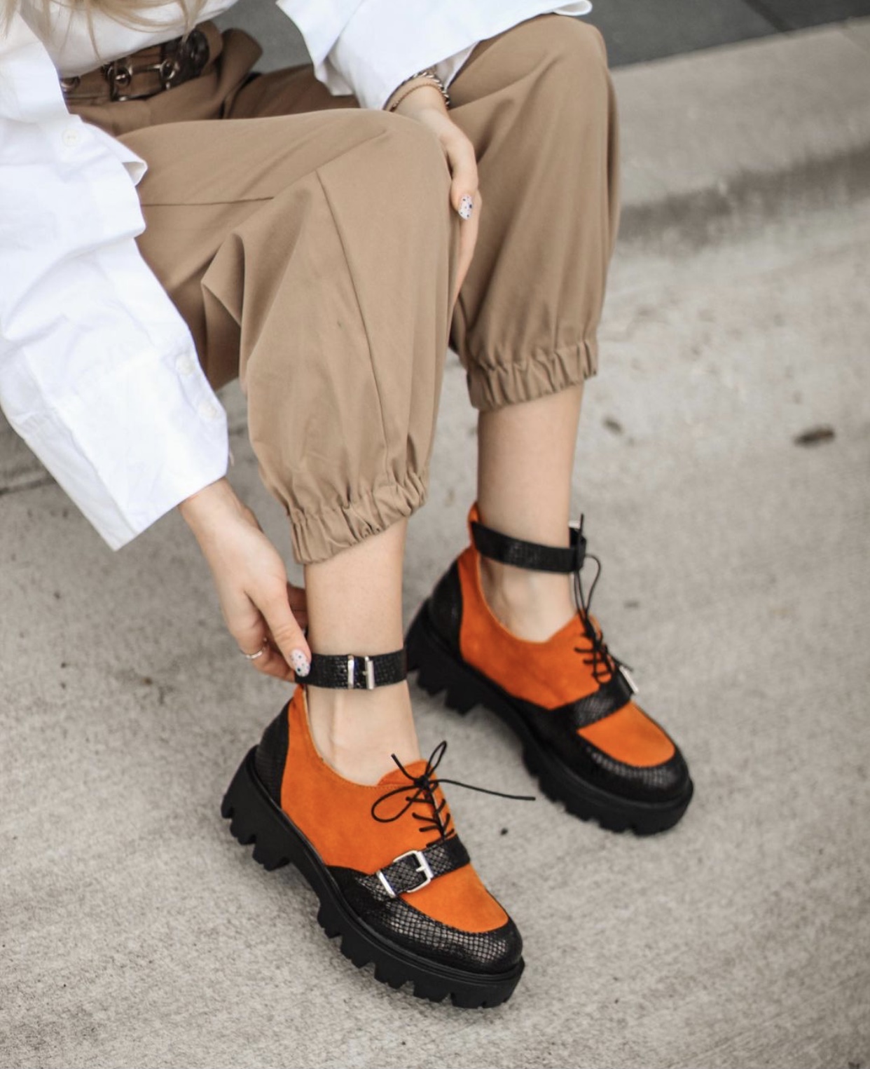 Pantofi Deep Orange Bracelet - imagine 3
