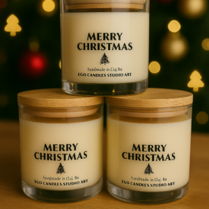 MERRY Christmas Candle ~280 g NET
